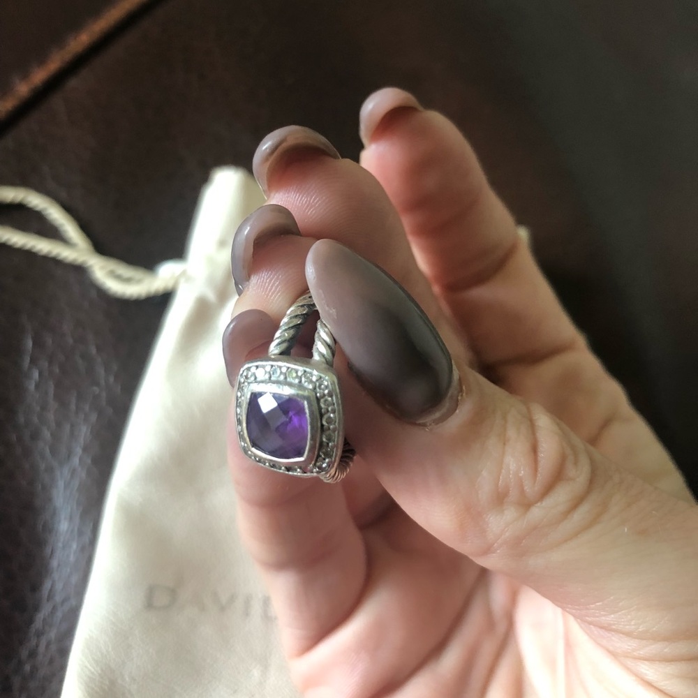David Yurman amethyst cable ring - Picture 2 of 8